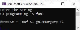 c sharp reverse string