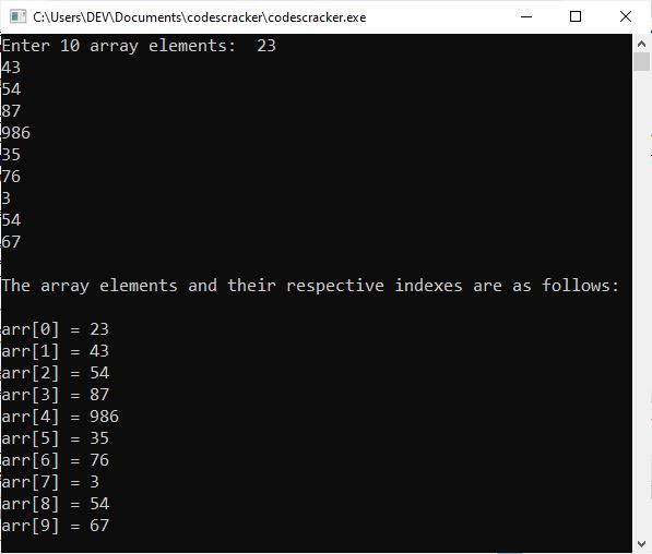 c array program