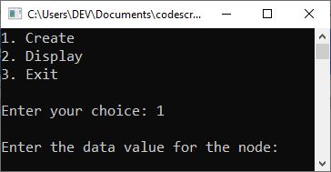 c linked list program