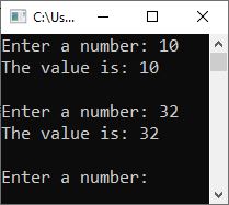 c while loop program