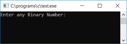 c binary to octal conversion