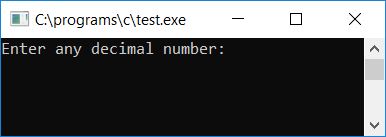 c decimal to hexadecimal