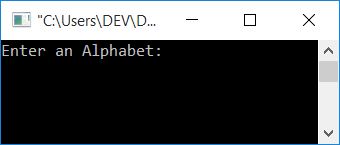 c program check vowel