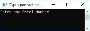 c program convert octal to binary