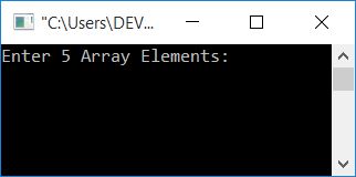 c program insert element in array