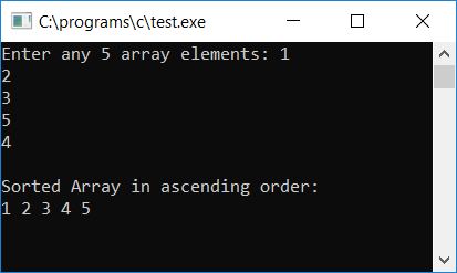 c program insertion sort