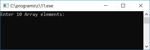 c program pass array element to function