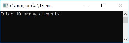 c program pass whole array to function