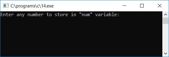 c program print address of variable