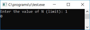 c program print fibonacci series