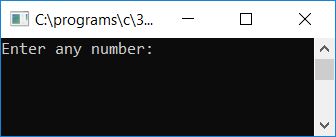 c program print factors of number