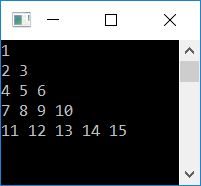 c program print floyd triangle