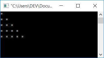 c program print patterns