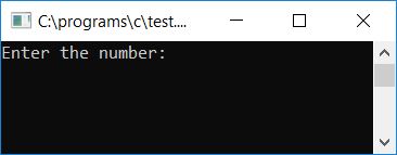 c program print table of number