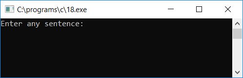 c program read print string