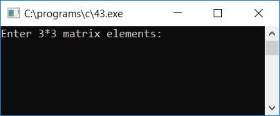 c program row column total matrix