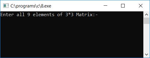 c program sum of all elements in matrix