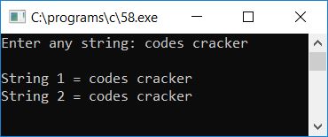 copy string without library function c