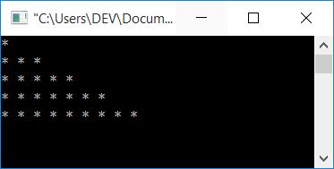 print pattern in c programming