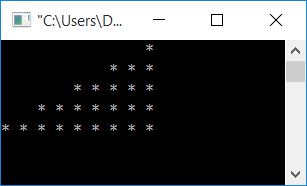 print star pattern in c programming