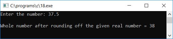 round off to nearest integer