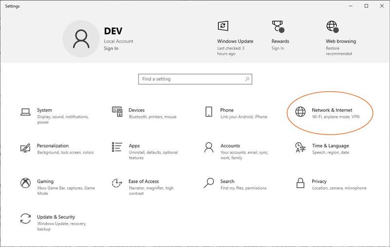 control panel obtain WiFi password