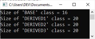 c++ inheritance example program