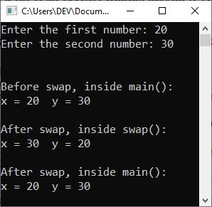 c++ passing structure to function