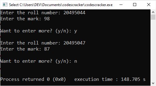 C++ steps to process file program