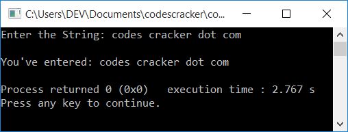 c++ get string input from user