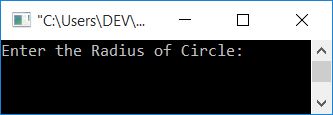 C++ program area circumference