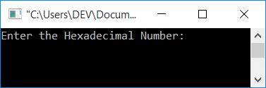 C++ program convert hexadecimal to binary