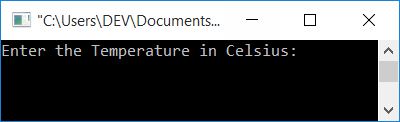 C++ program convert temperature Celsius to Fahrenheit