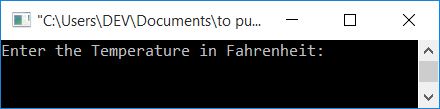 C++ program convert temperature Fahrenheit to Celsius