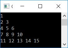 C++ program print floyd triangle