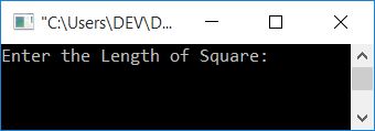 perimeter of square c++