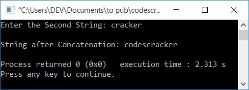 string concatenation using + c++