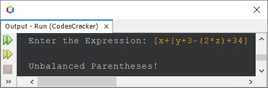 java check balanced parentheses