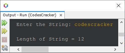 java find length of string