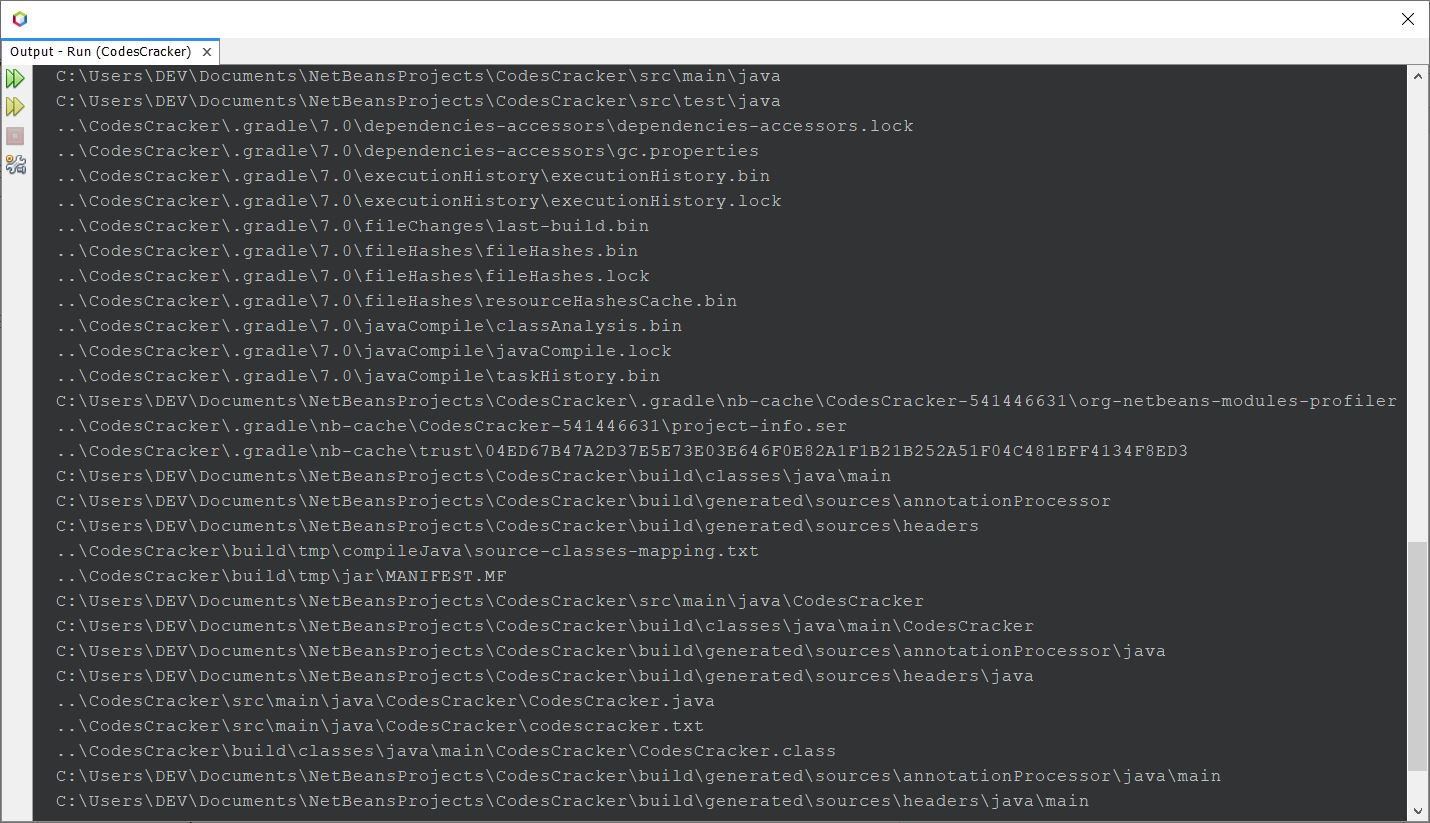 java list files folders in directory sub directories