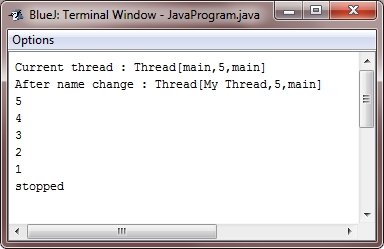 java main thread