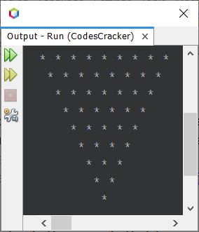 java print inverted pyramid of stars