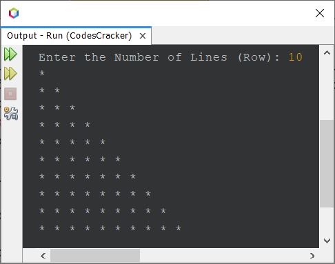 java print pattern of stars