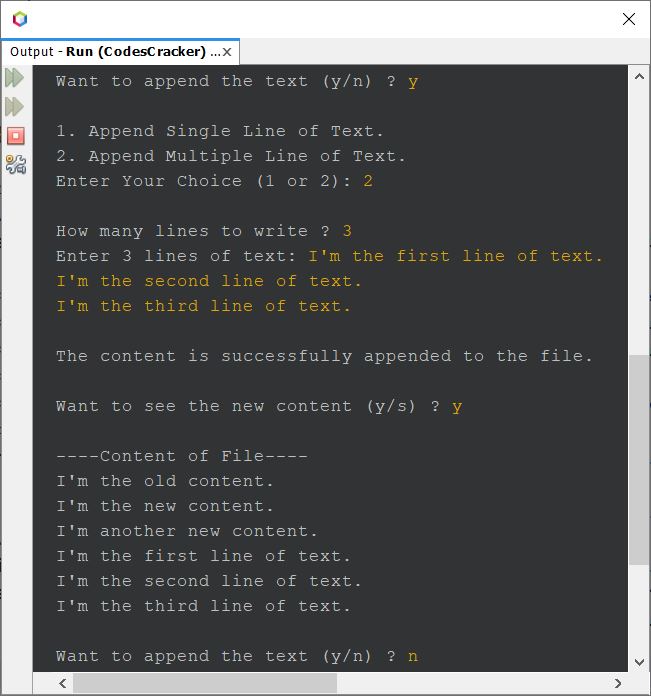 java program append to file