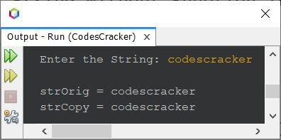 java program copy string