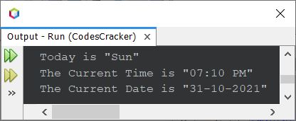 java program print date time