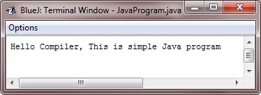 java program structure