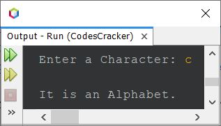 java program to check alphabet