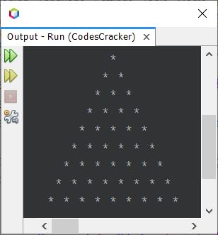 java pyramid pattern of stars