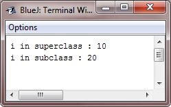 java super